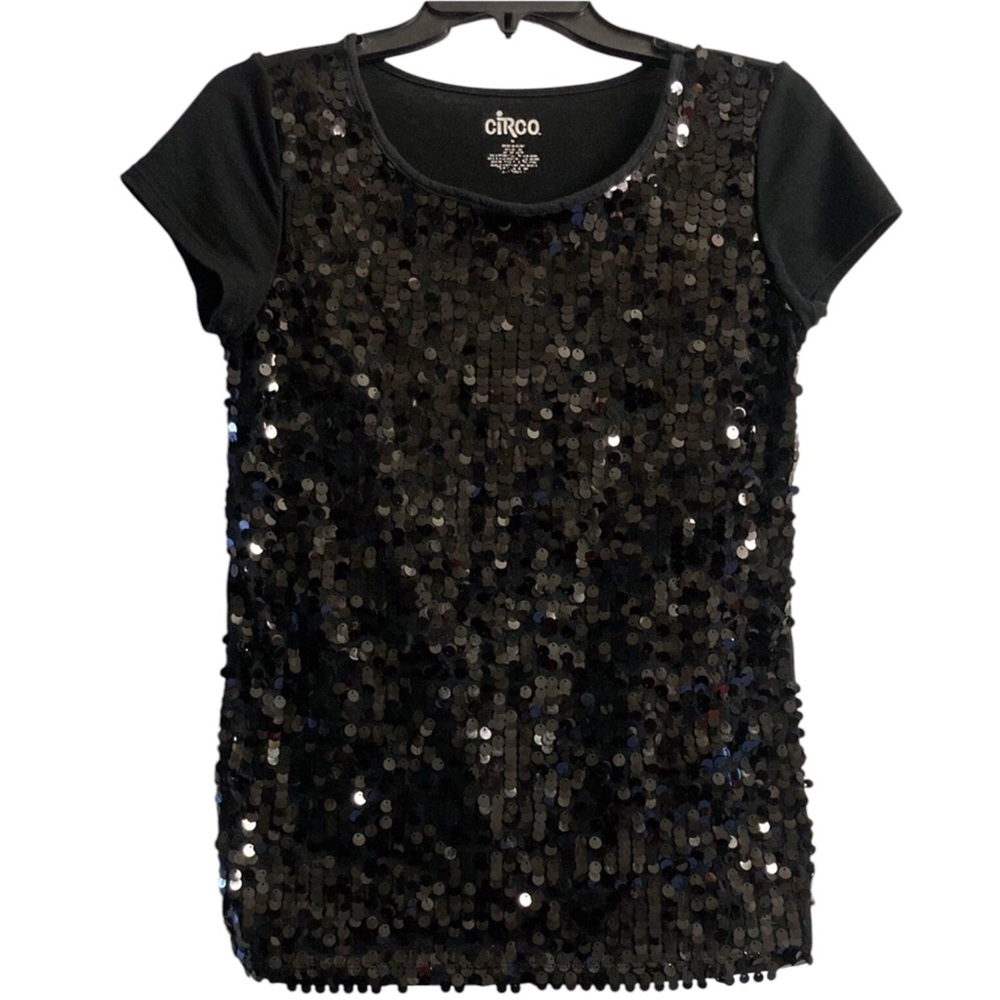 Black Sequin Sparkly Shirt 🖤